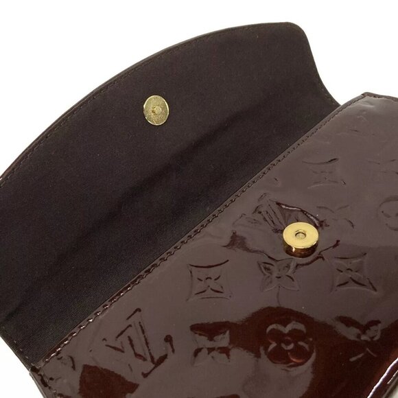 100% Authentic LOUIS VUITTON Sunset Boulevard M93542 Amarante Monogram Vernis - Picture 8 of 13